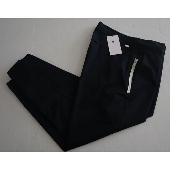 Nike DD7032 010 Men's Sz 32 Black Tapered Leg Sneaker Length Cropped Pants $85 - Picture 6 of 10